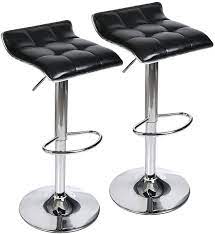 CHROME BAR STOOL - LEATHER