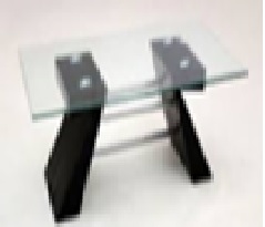 COFFEE TABLE - WHITE & GLASS