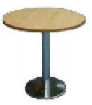 WOODEN ROUND TABLE - WHITE
